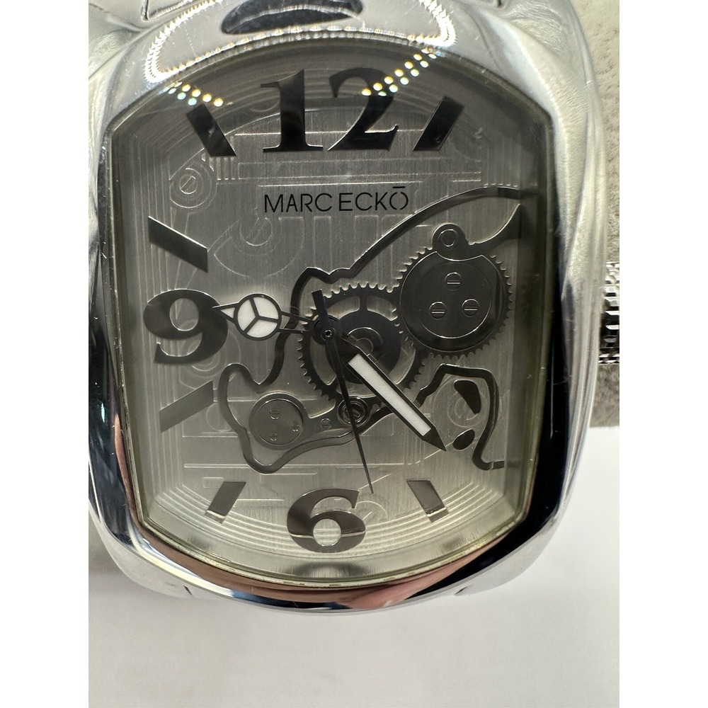Marc Ecko‎ E11032G1 Mens The Rhino Watch 39MM 8" New Battery Stainless Steel V